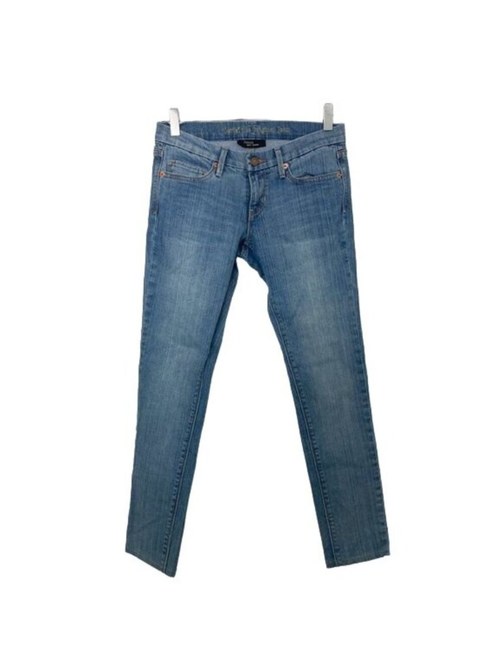Levis Light Blue 421 Skinny Jeans Size 1/25